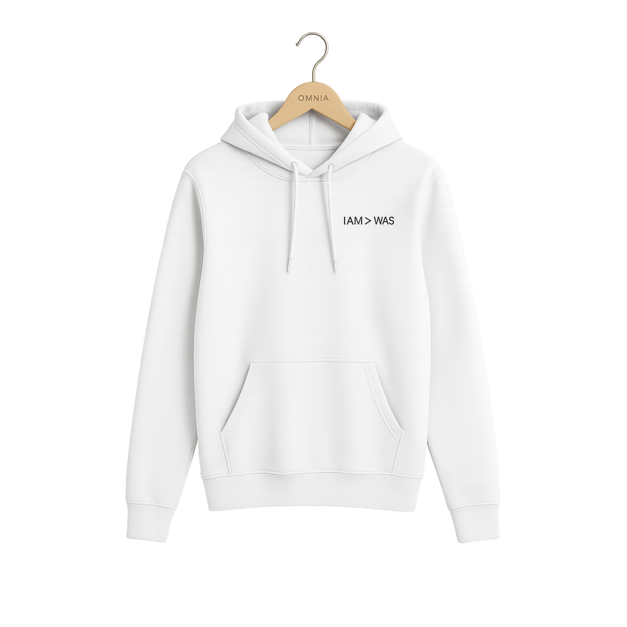 Felpa con cappuccio unisex classica - I AM > I WAS