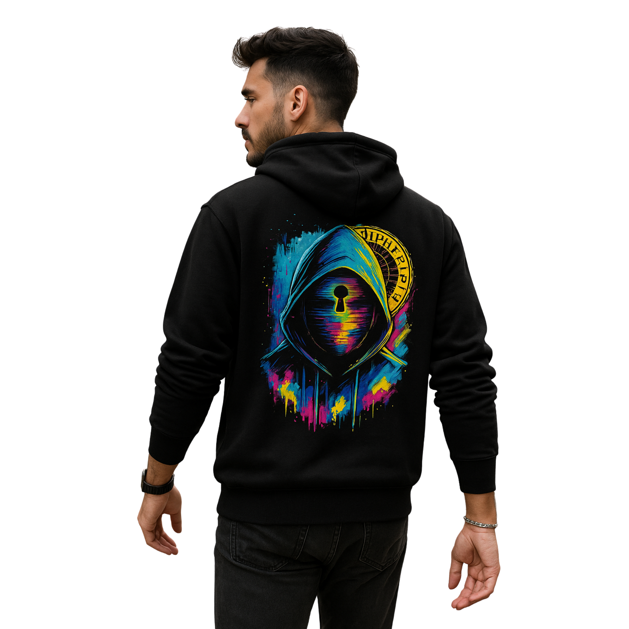 Felpa con cappuccio unisex classica CYPHER ART