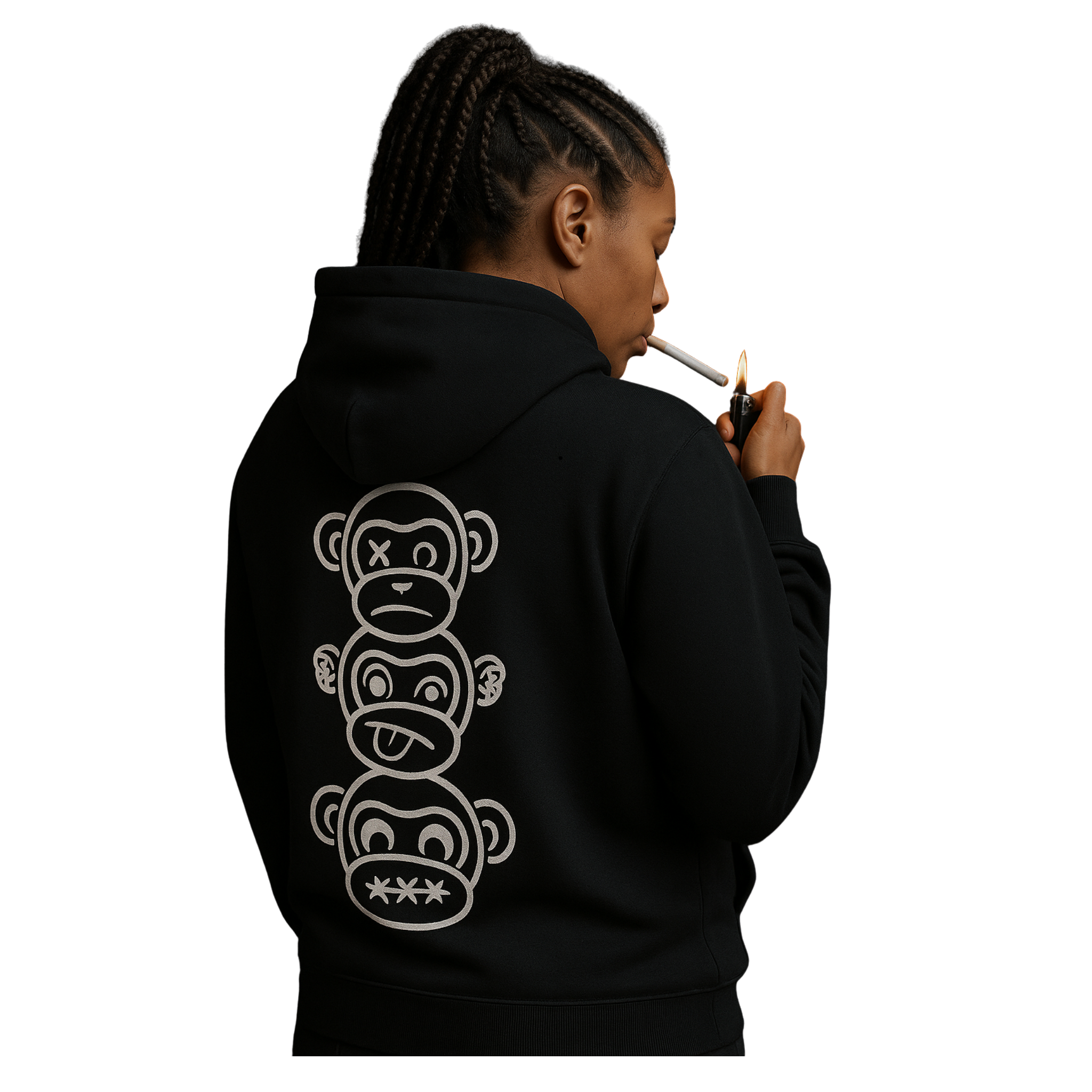 Felpa con cappuccio unisex classica - Three Wise Monkeys