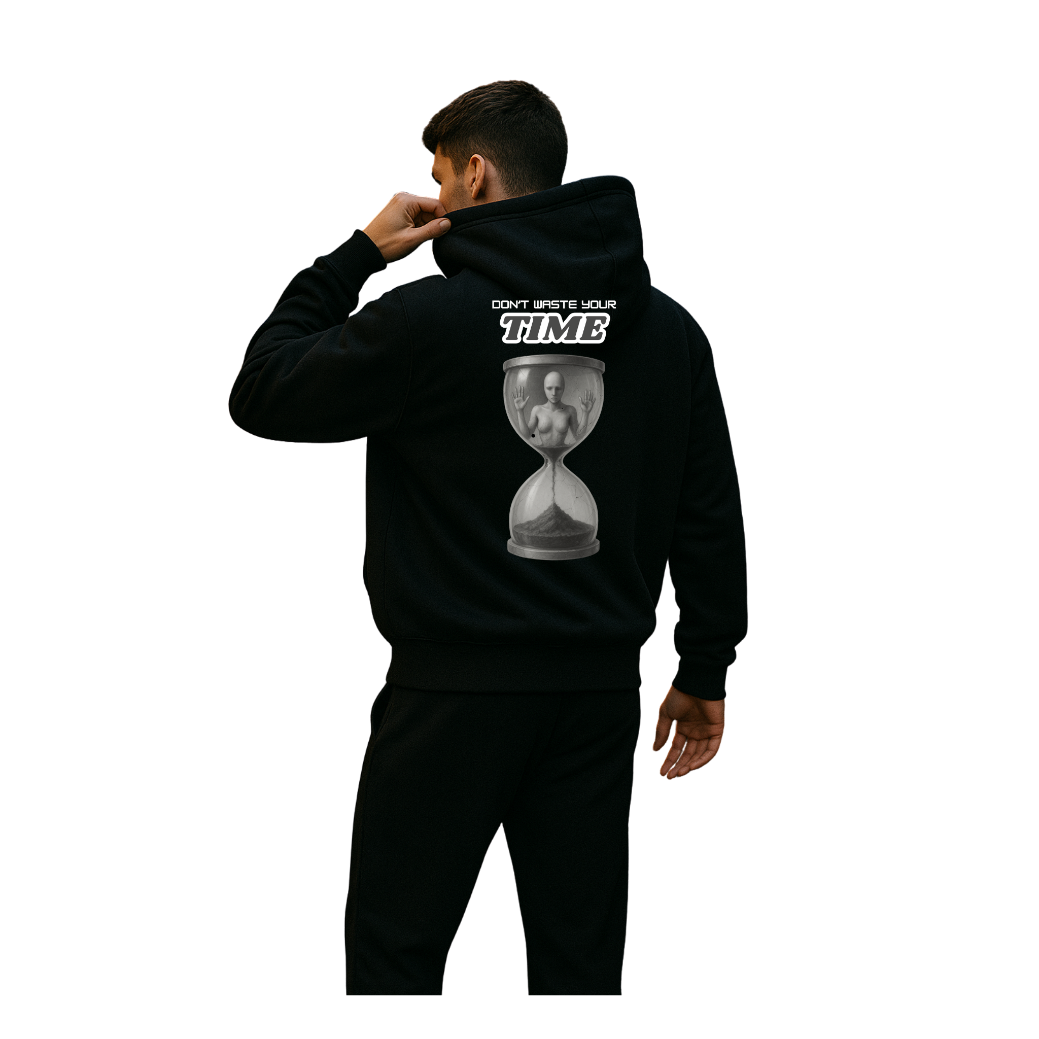 Felpa con cappuccio unisex classica - Don't waste your time