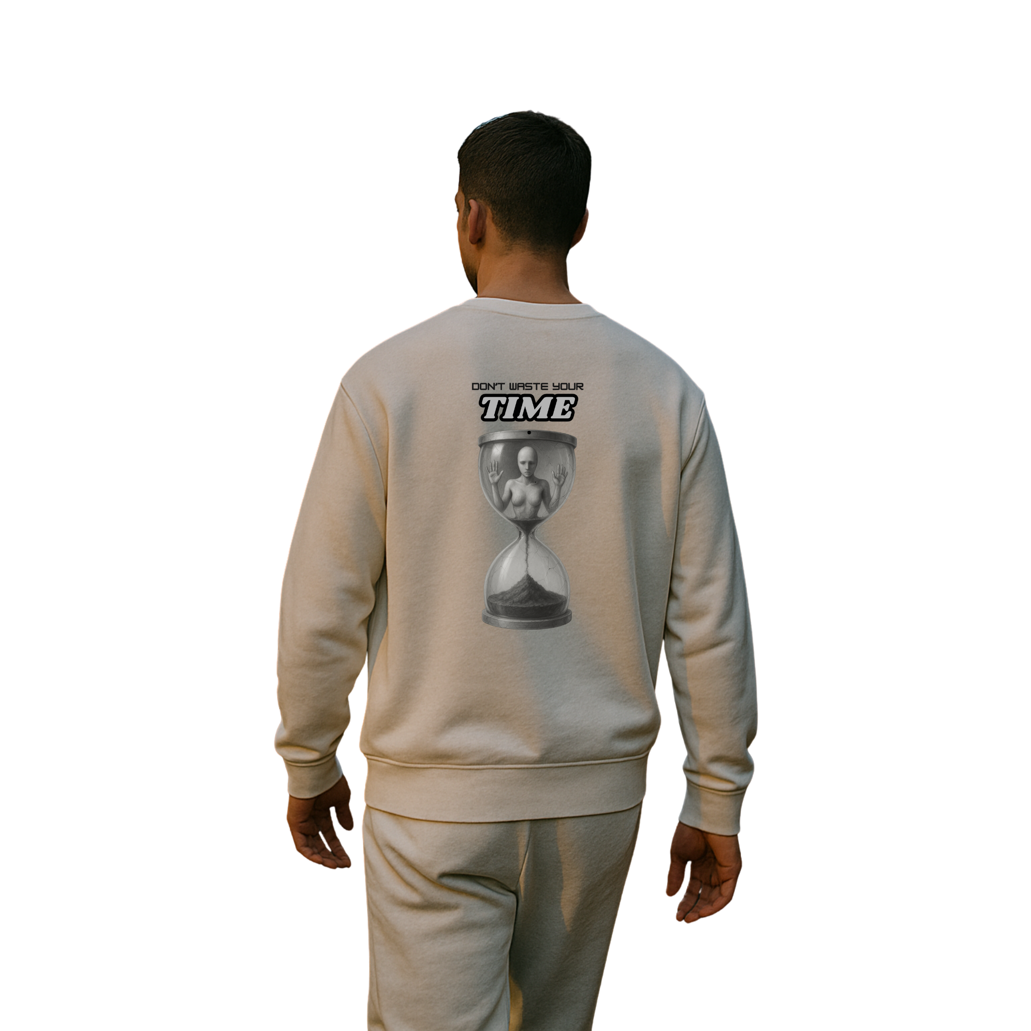 Felpa girocollo unisex classica - Don't waste your time