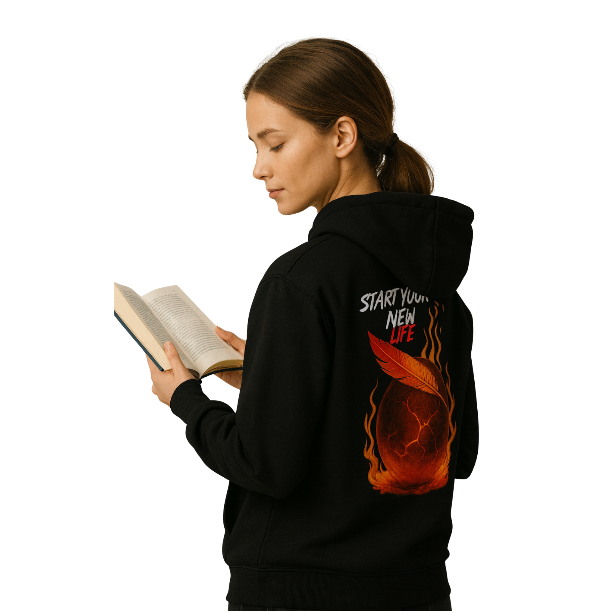 Felpa con cappuccio unisex classica - RISE -