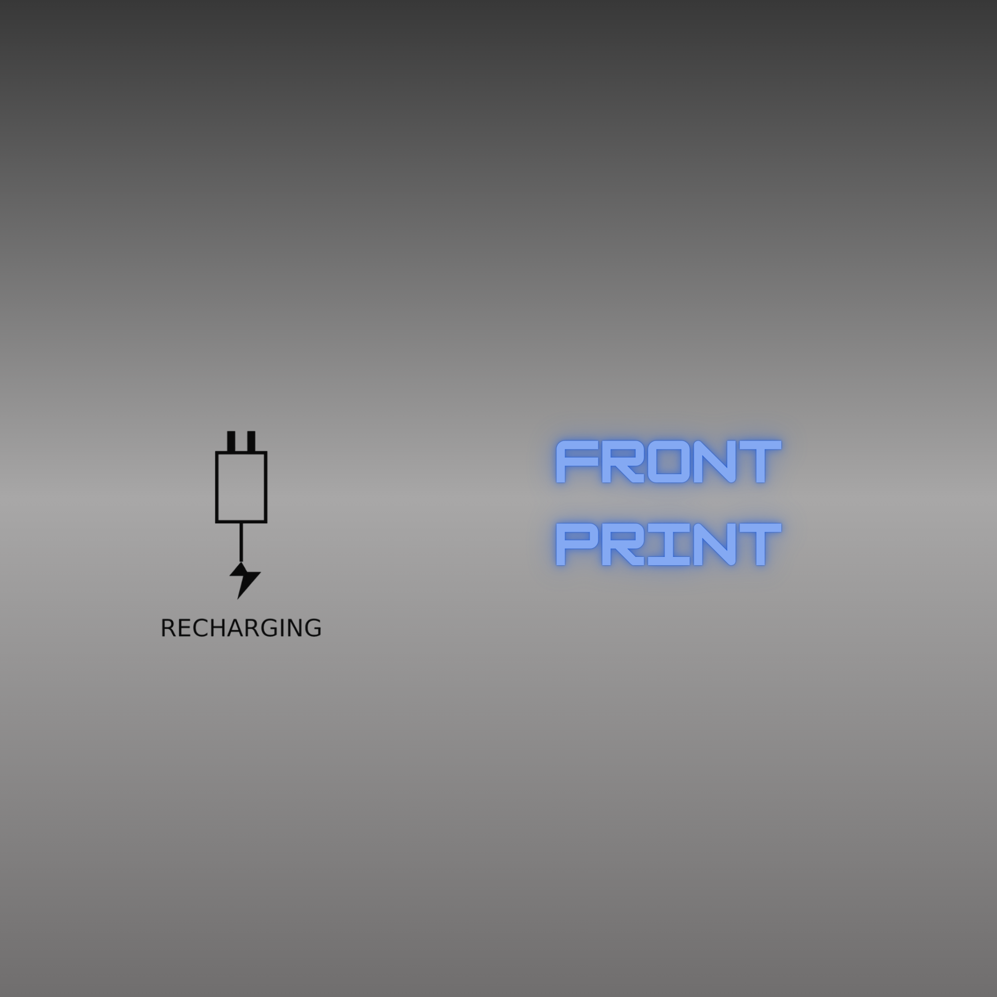 T-shirt da uomo oversize 100% Cotone - RECHARGING