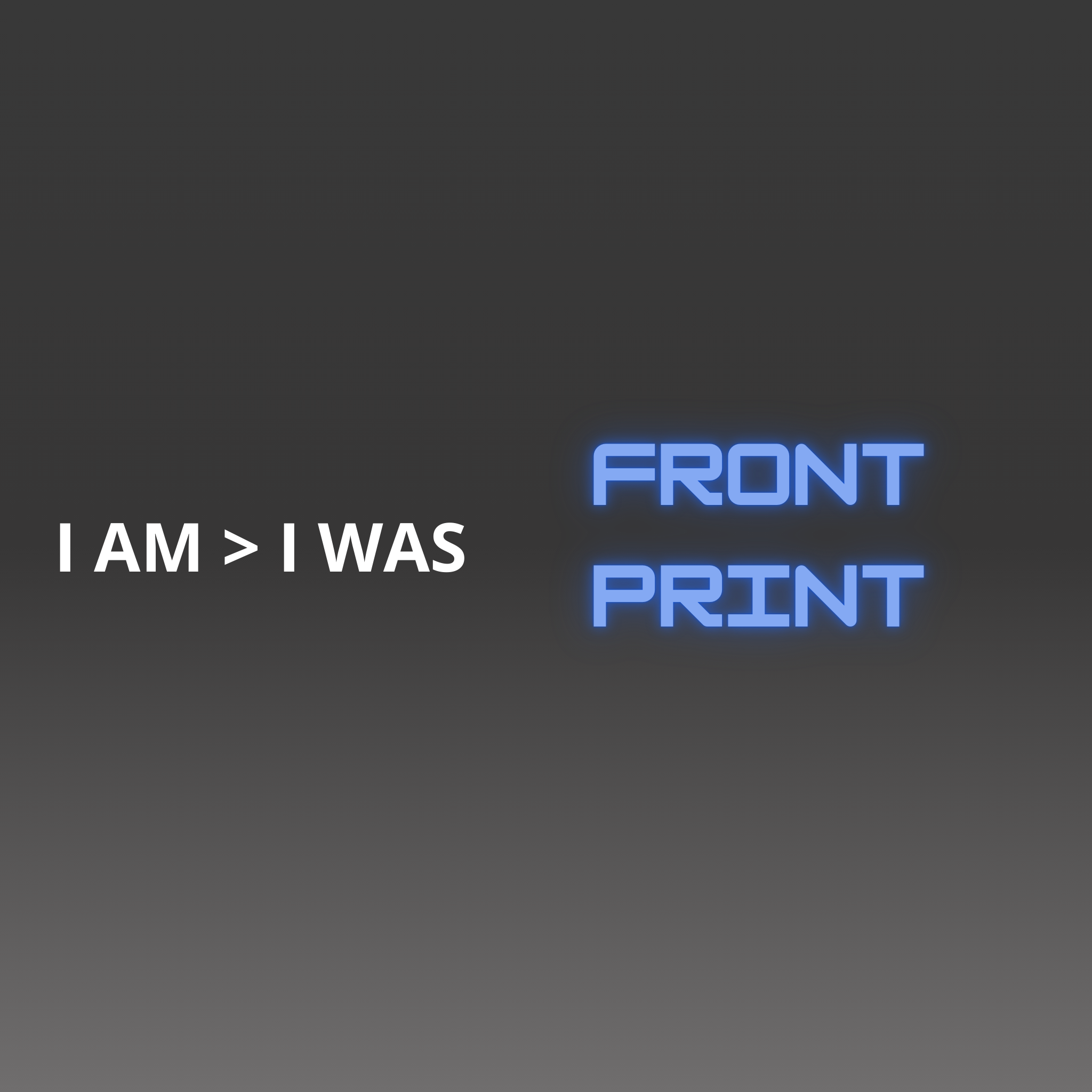 T-shirt da uomo oversize 100% Cotone - I AM > I WAS