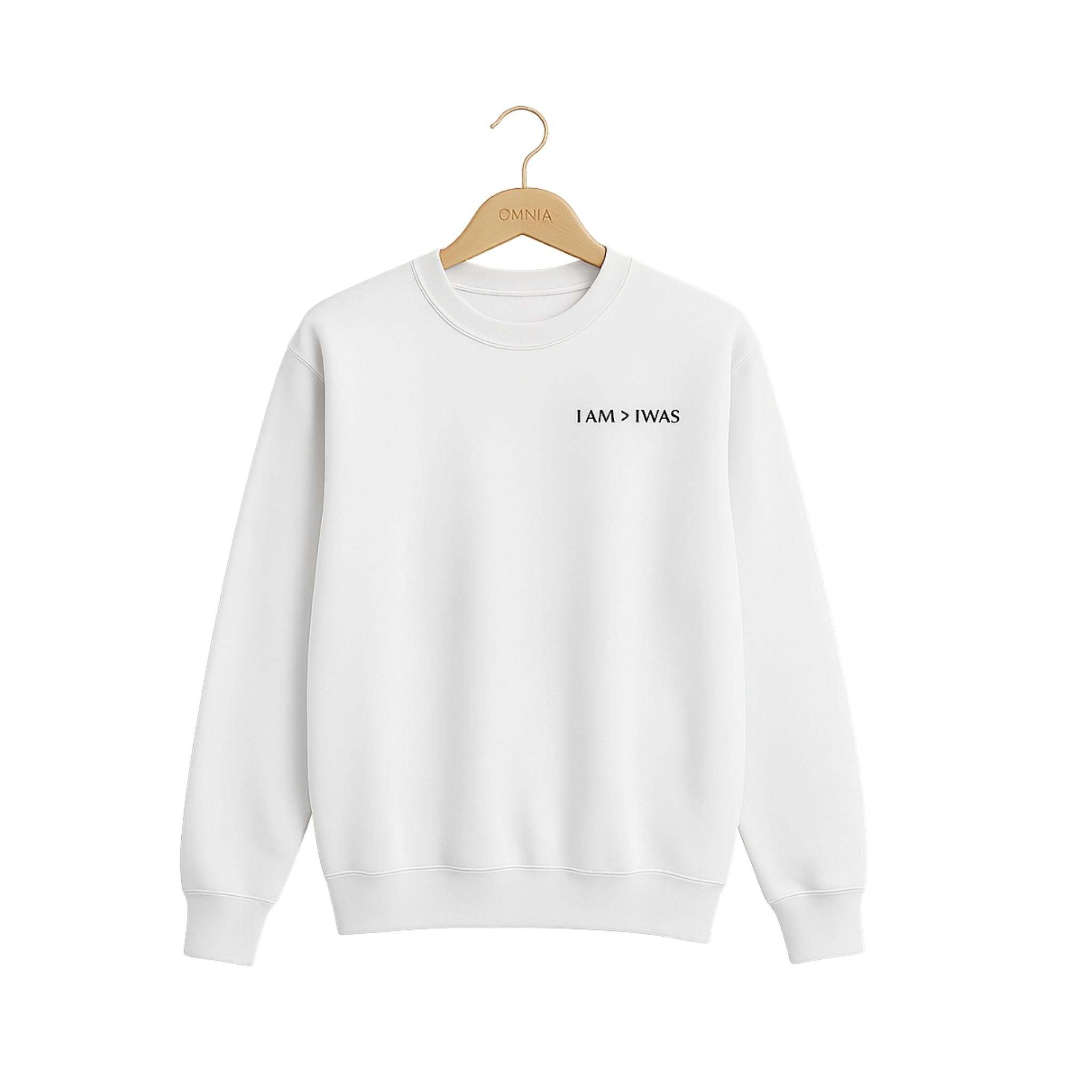 Felpa girocollo unisex classica - I AM > I WAS